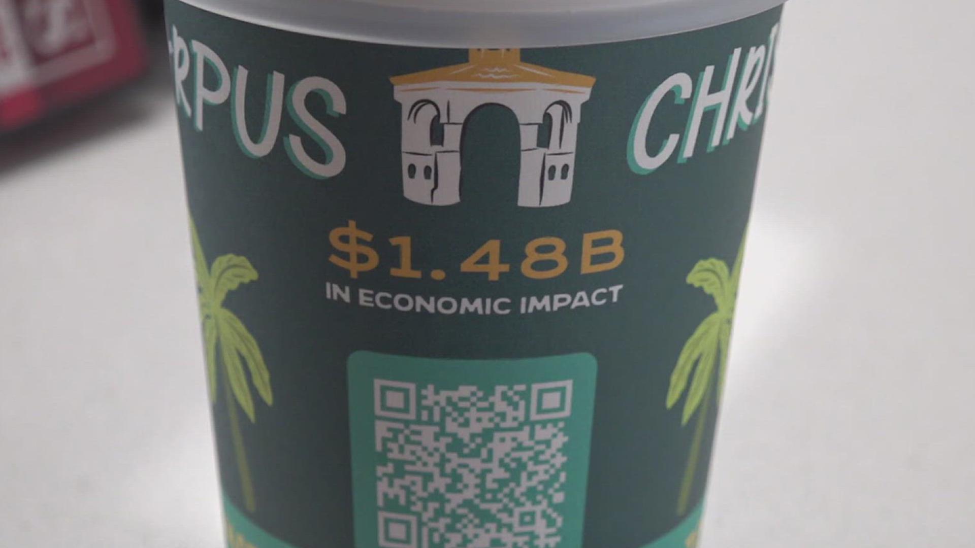Coffee Waves will be offering free coffee on Tuesday with special cups from Visit CC that commemorate the week.