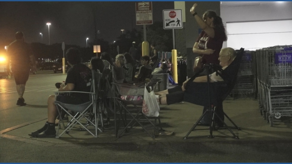 Pokémon fans camp outside Sam’s Club highly anticipated card release