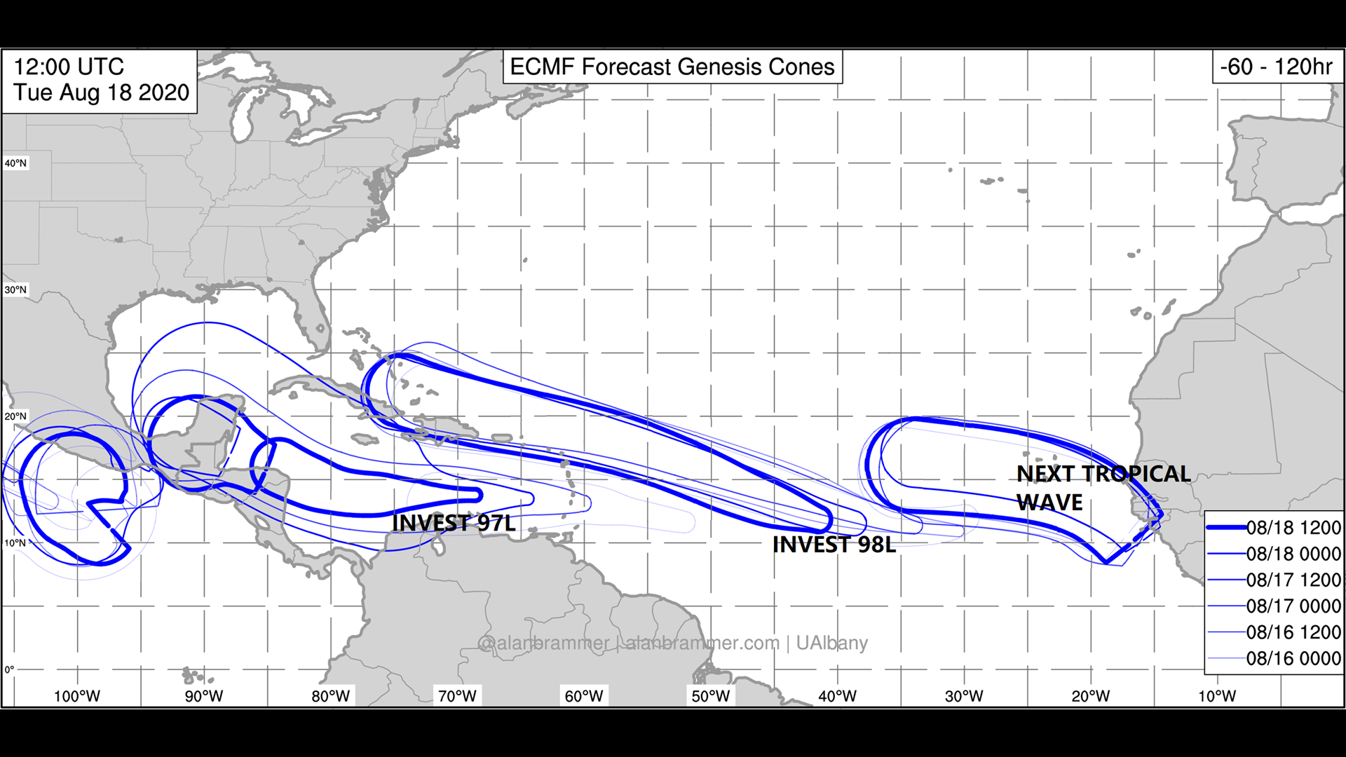 Tracking The Tropics Forecast Cones