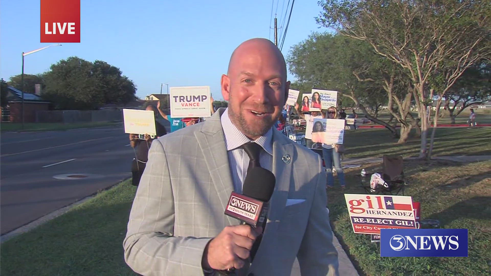 Our Bill Churchwell was out at one of the busiest polling locations tonight where he caught up with two of the highest profile candidates in that race.