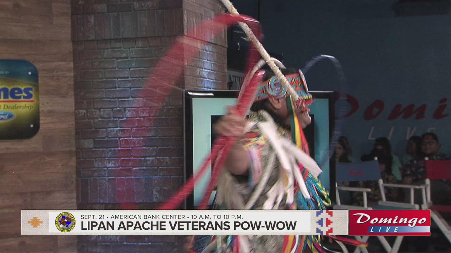 Lipan Apache Tribe of Texas member Danny Rodriguez joined us on Domingo Live to perform a traditional hoop dance ahead of the Veterans Pow-Wow.