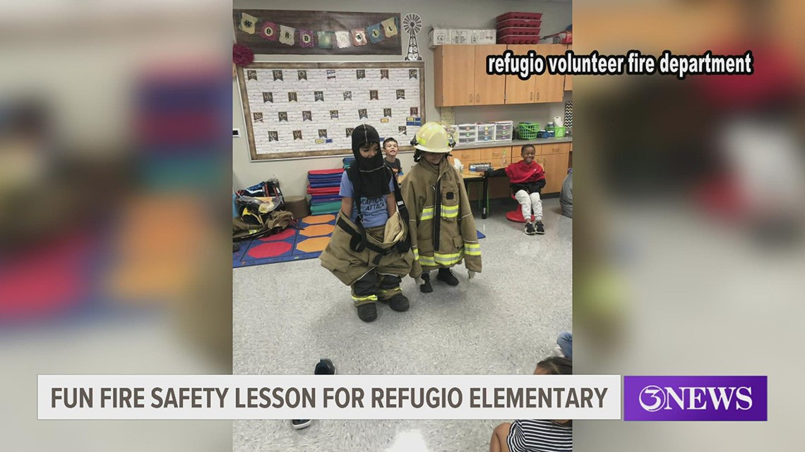 Refugio Volunteer Fire Department visits elementary school | kiiitv.com