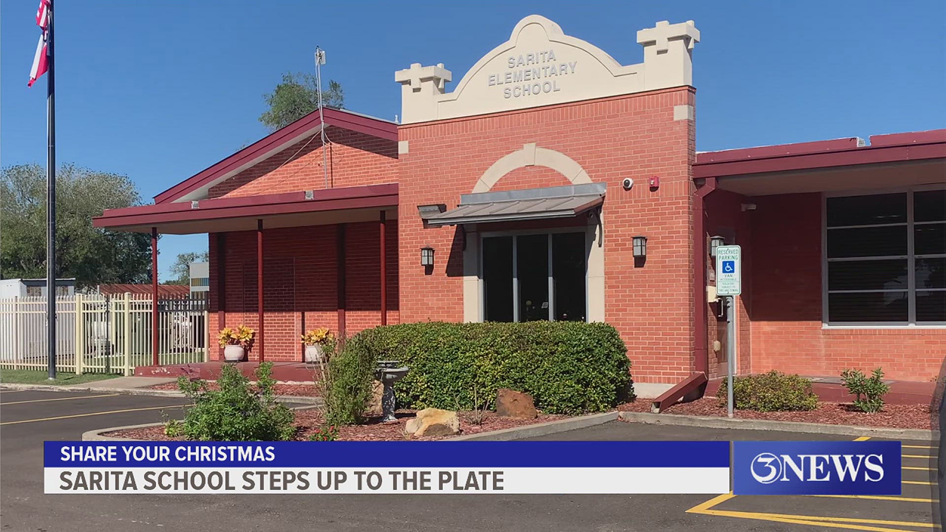 Sarita Elementary School's 108-person school have collected 800 lbs. of food during their first-ever Share Your Christmas food drive.