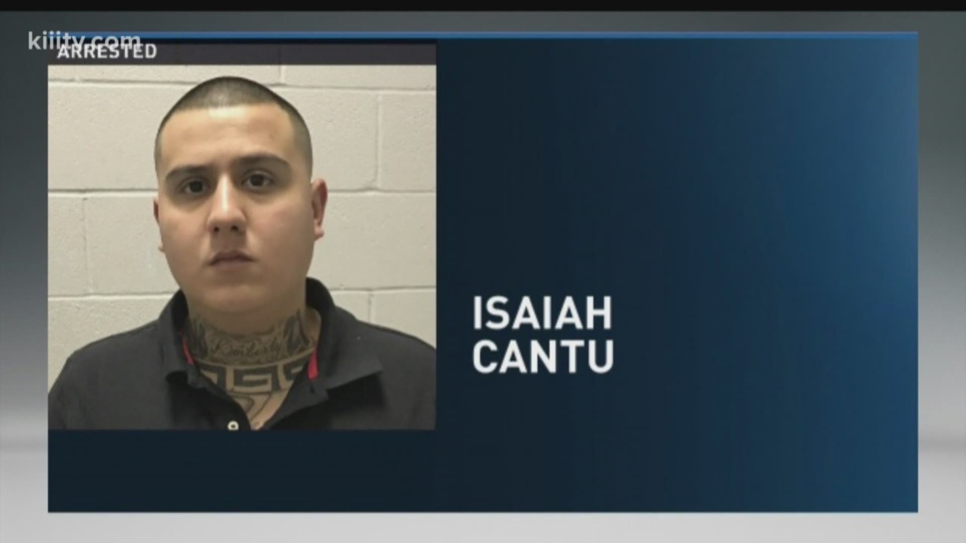 Police arrested Cantu, who was on parole at the time.