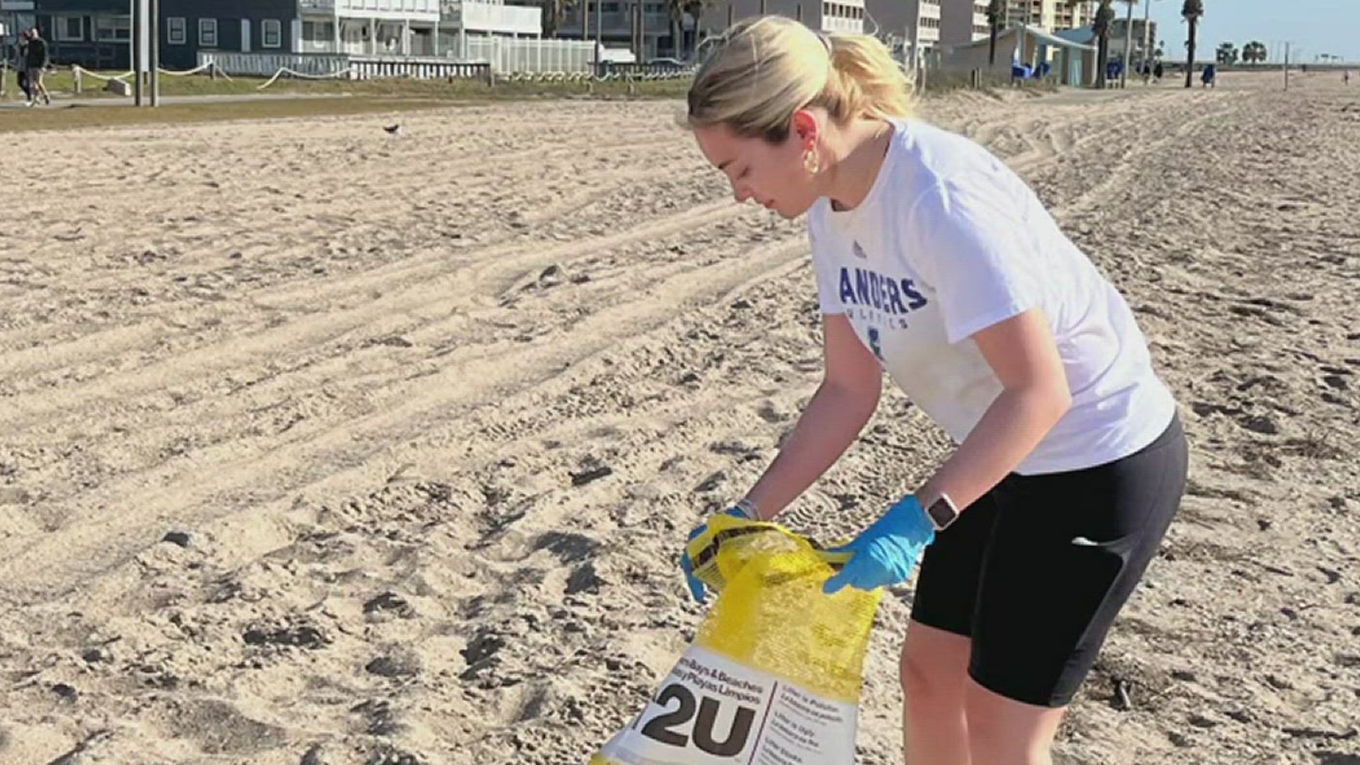 The beach clean up event will be from 8:30 a.m. until noon Saturday.