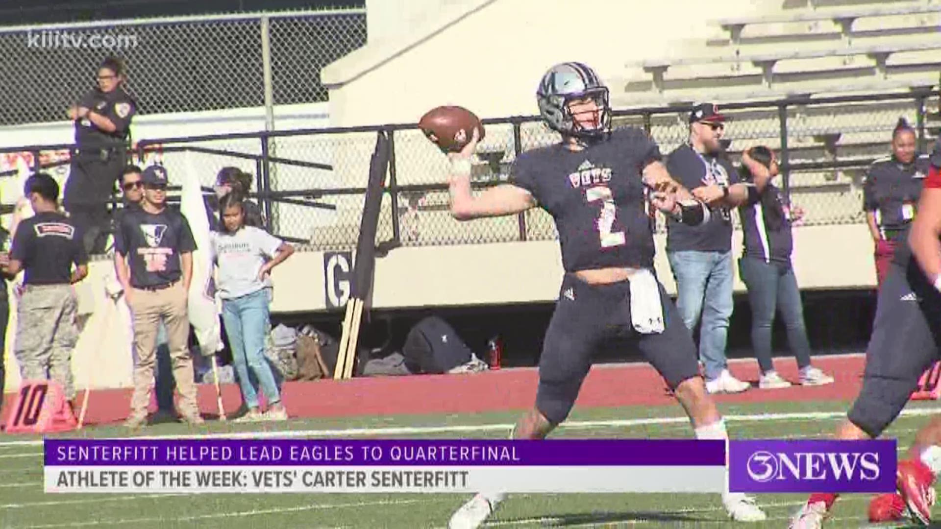 Veterans Memorial's Carter Senterfitt is our 3News Athlete of the Week!