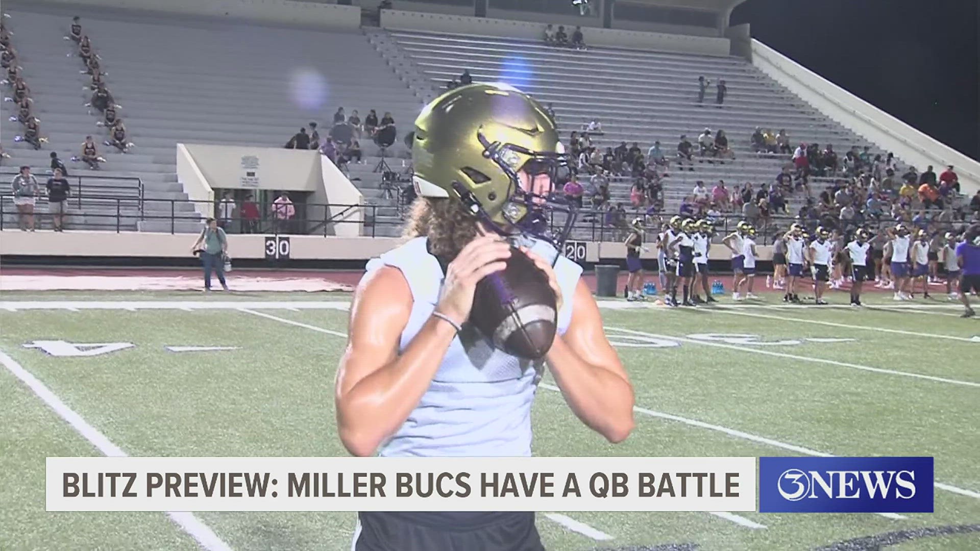 Texas high school football: Miller Bucs hold midnight practice