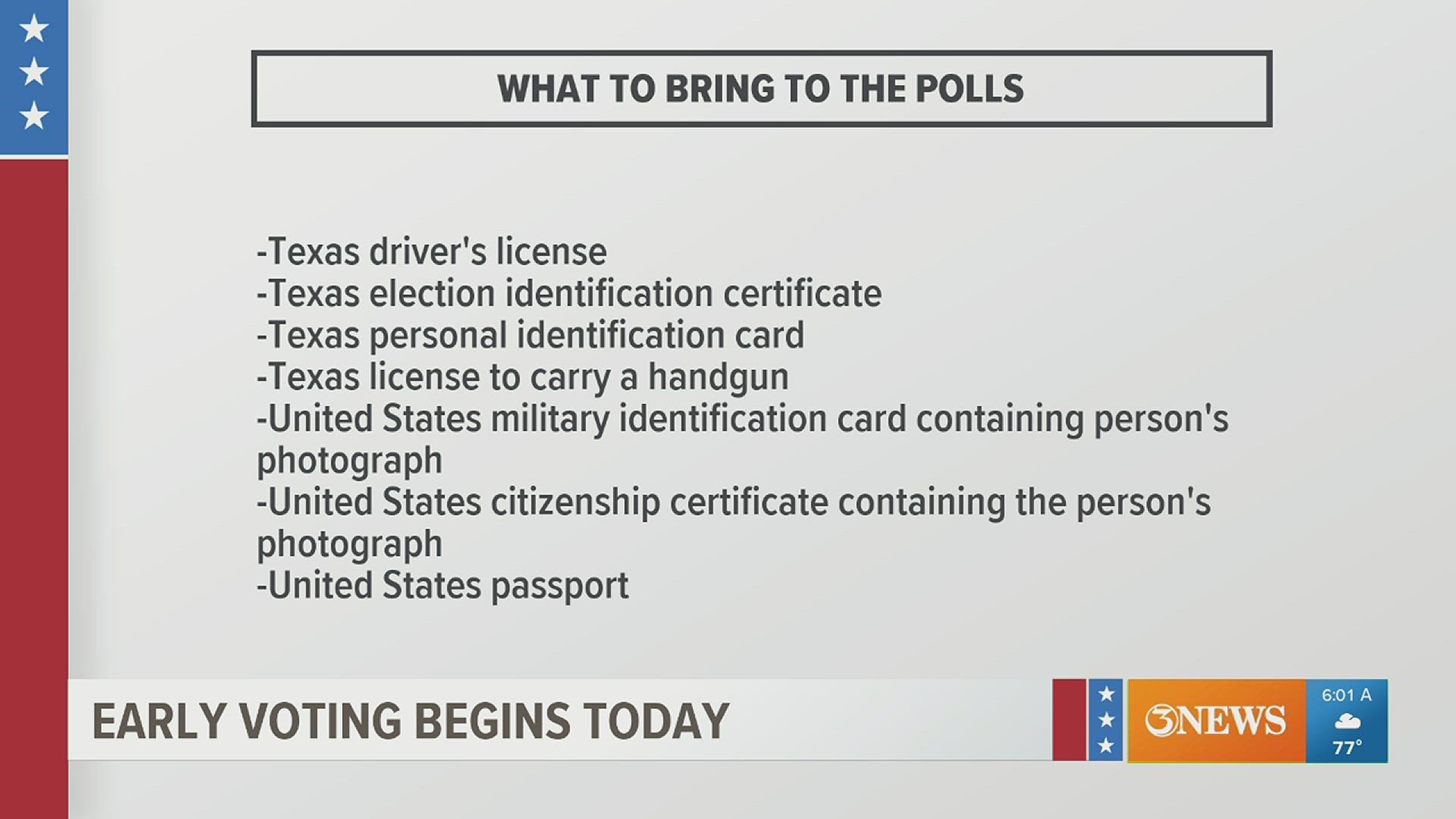 Here is what you can and cannot bring with you to the polls.