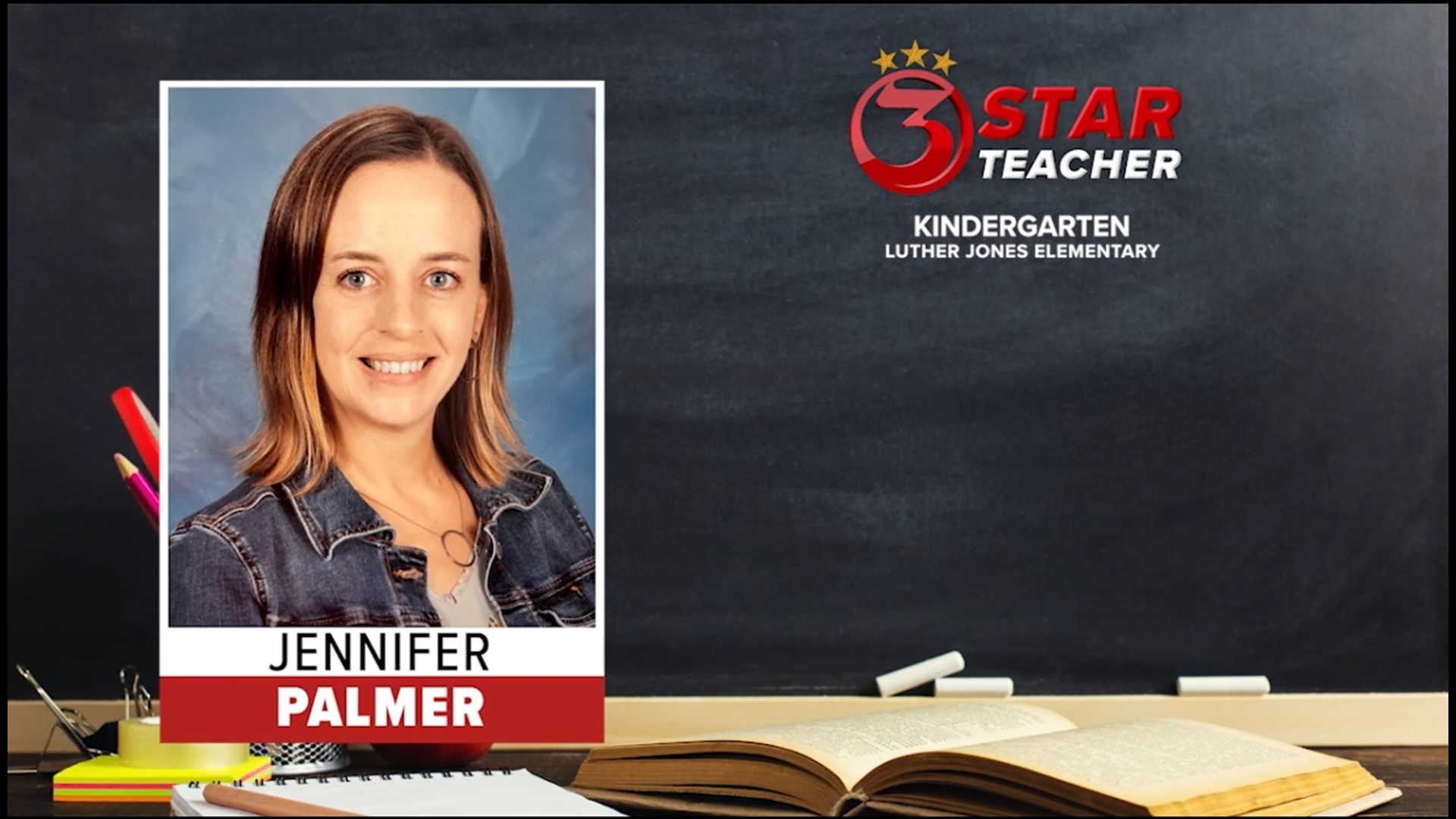 Jennifer is a Kindergarten teacher at Luther Jones Elementary.