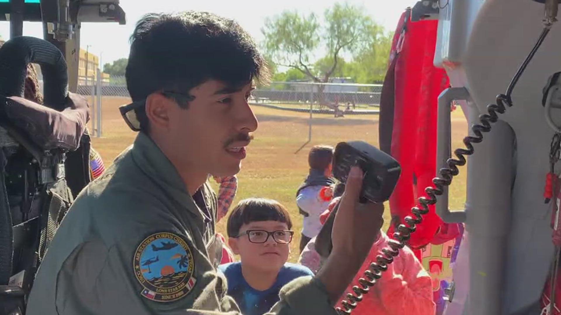 The students got to learn all about the teamwork that goes into everything the Coast Guard does.