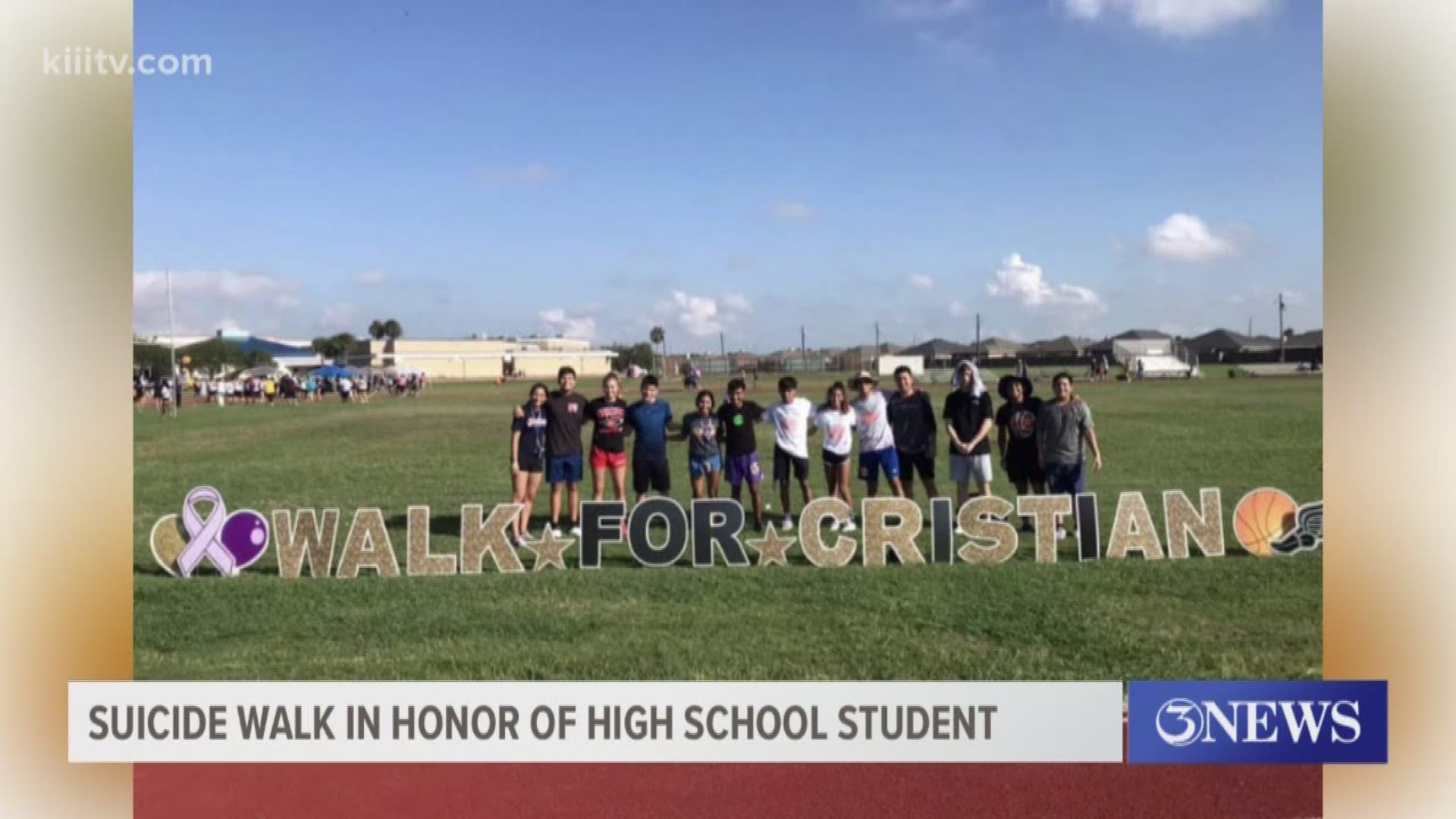 September is suicide prevention month and Saturday a walk was held to honor the memory of Cristian Martinez who died by suicide.