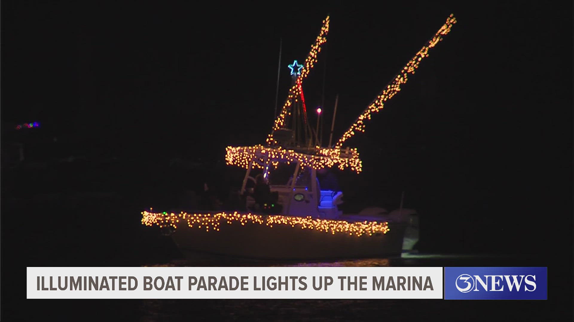 Around 20 boat participated in this year's parade at the Corpus Christi Marina.