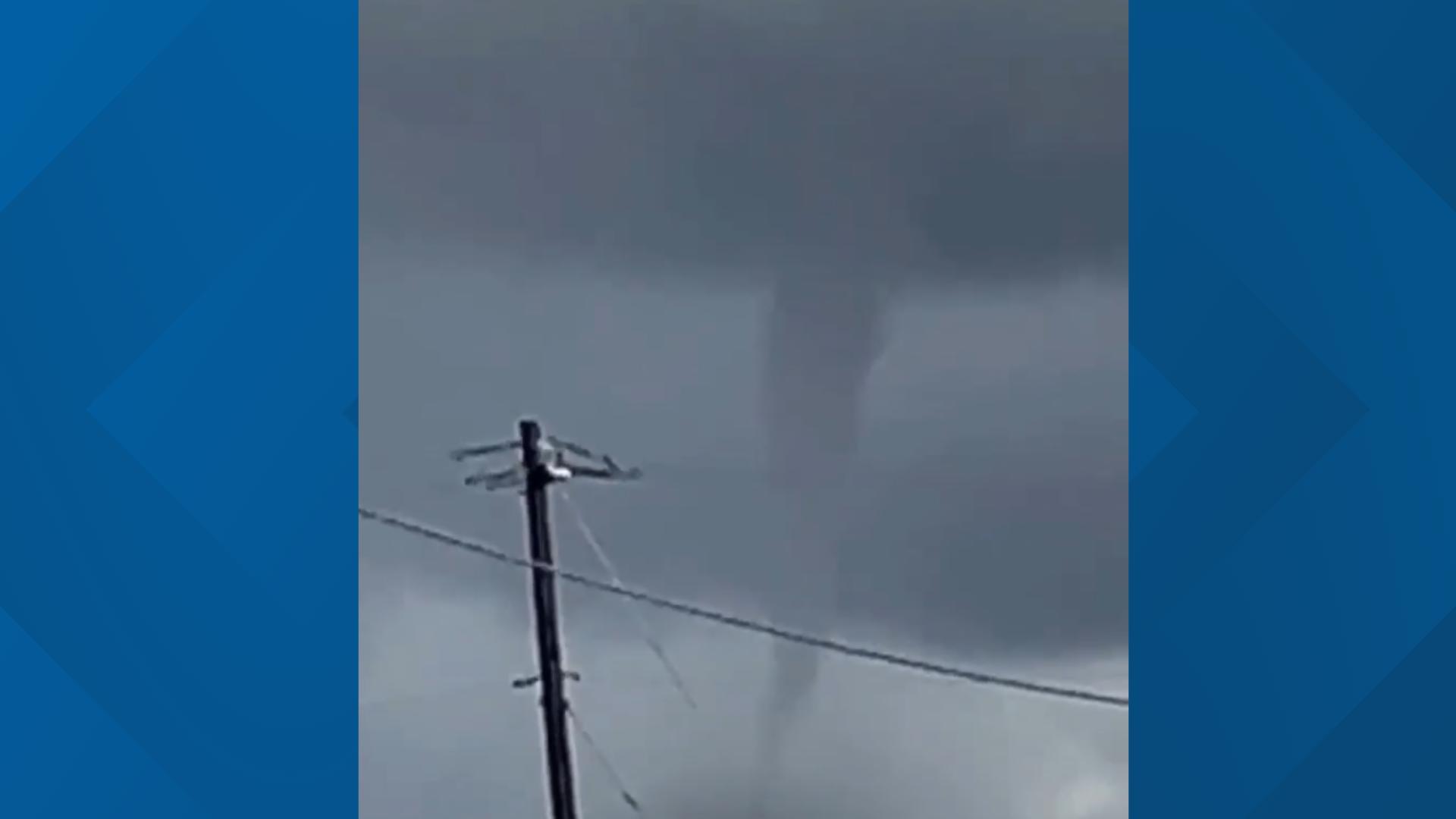 No need to fear! Although ominous looking, tropical funnels are usually harmless and rarely touch the ground to become a tornado. Credit: D.J. Arevalo