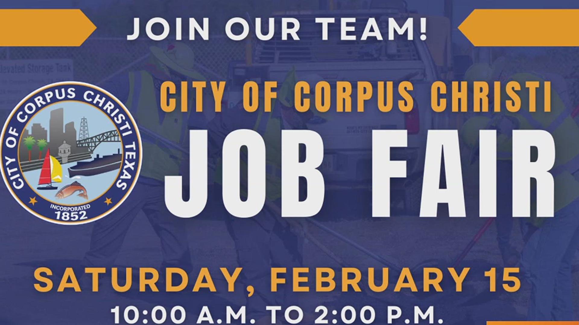 The job fair is designed to fill a variety of positions across several different city departments. 