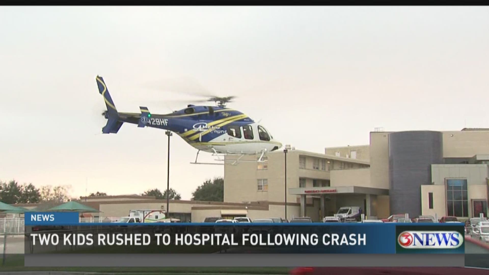 Two children Halo flighted to hospital following crash in Beeville
