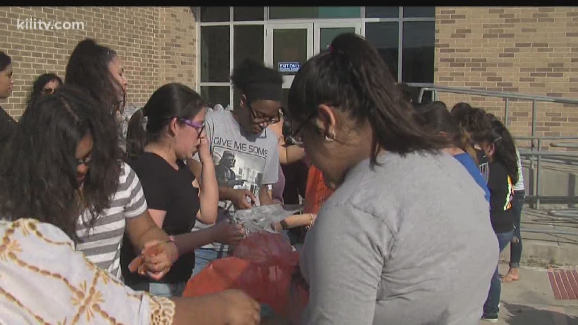 The event was held in partnership with the Coastal Bend Food Bank and Moody High School, and they hope to host one every month.