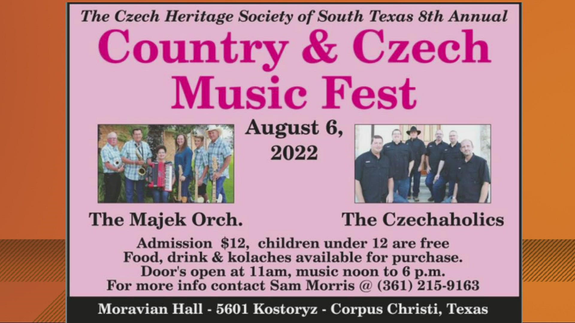 The Czech Heritage Society of South Texas 8th annual Country & Czech Music Fest takes place Saturday!