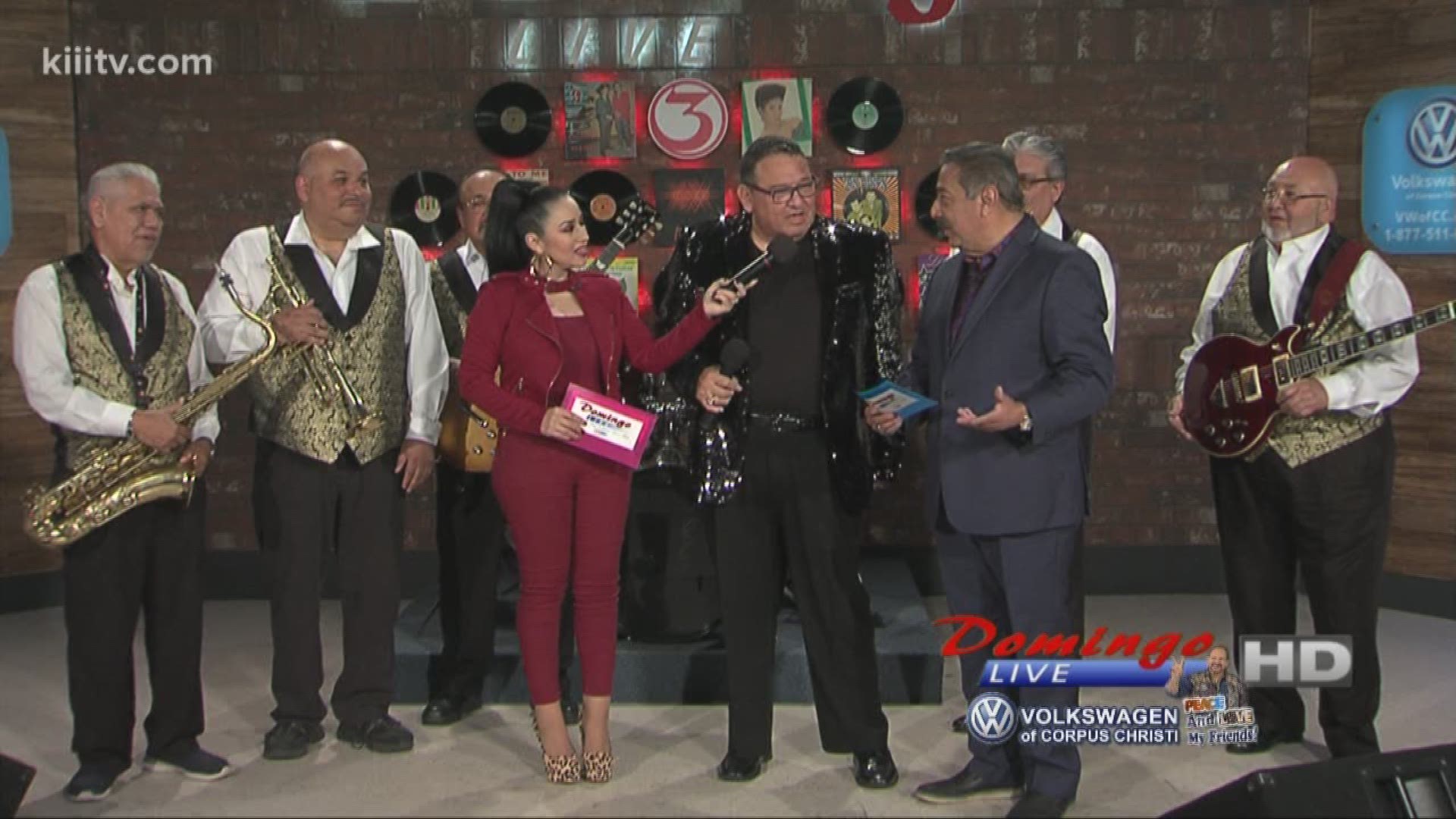 Michael B & The Fabulous Flames Interviewing with Barbi Leo and Rudy Trevino on Domingo Live.