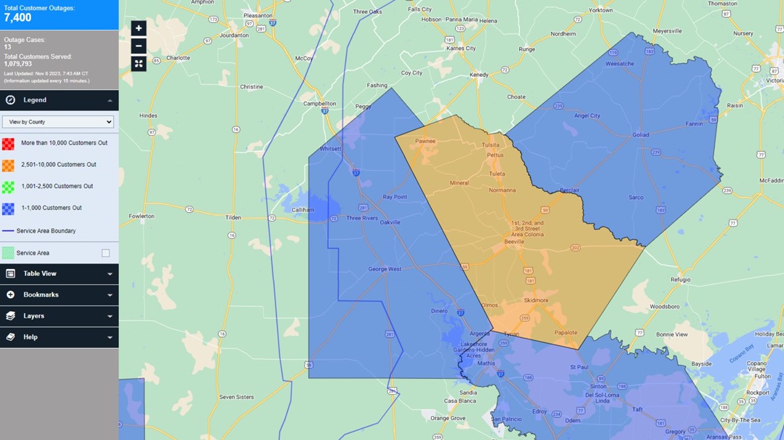7,400 in Bee County area experiencing power outage - Vimarsana News