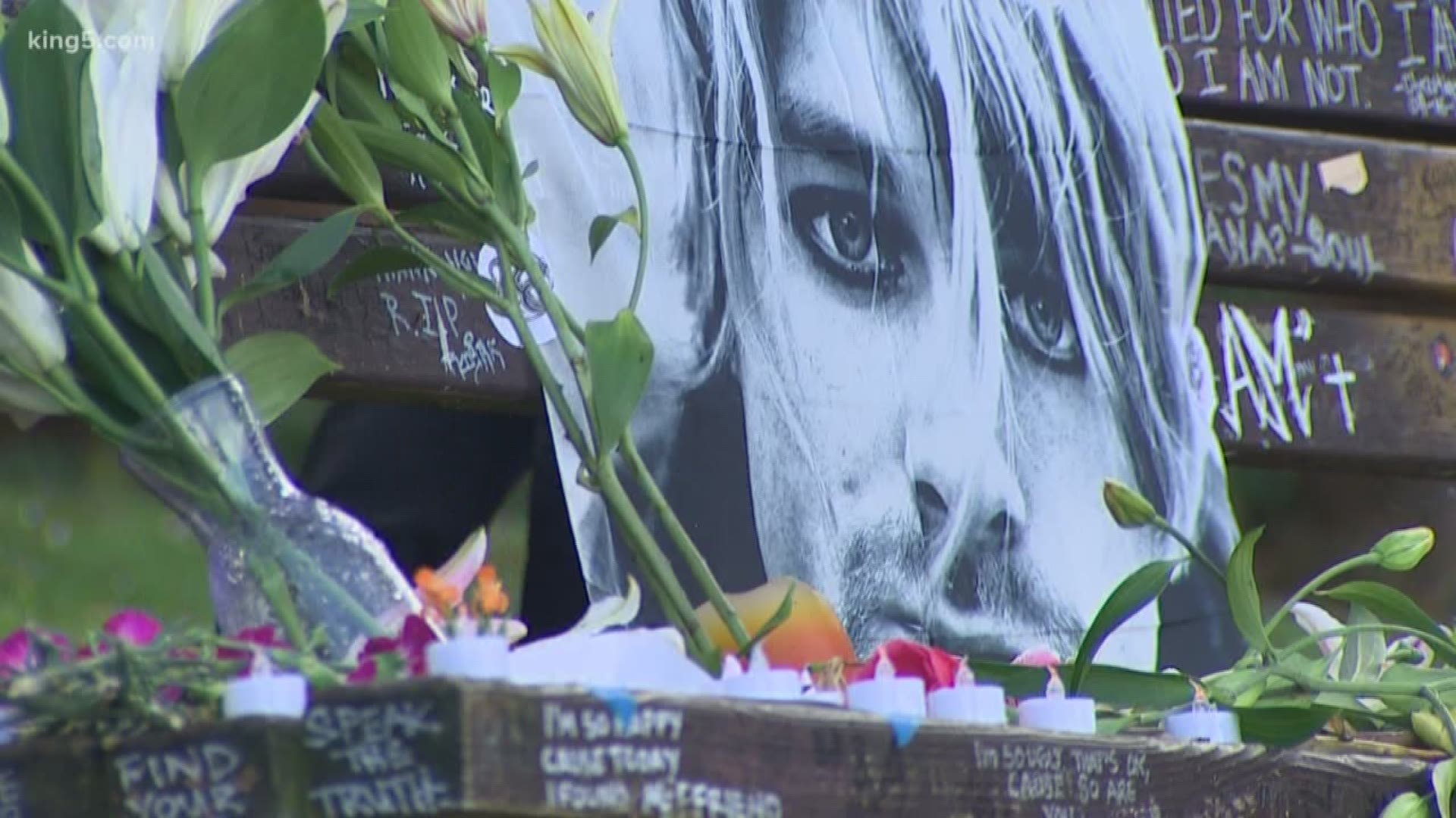 Kurt Cobain died from apparent suicide in 1994. Now 25 years later, his music is still impacting people. Fans of the late singer gathered at Seattle's Viretta Park to pay their respects. Others flocked to Seattle's MoPOP to view the exhibit in Nirvana's memory. KING 5's Michael Crowe reports.