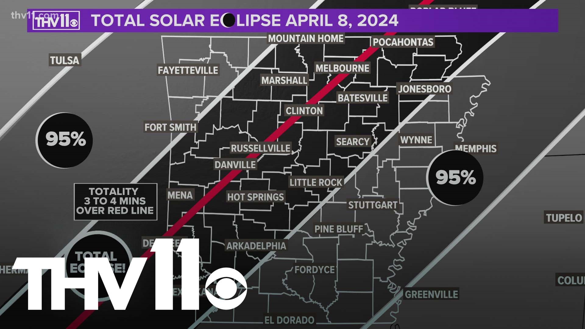 2024 Eclipse Path Arkansas Map Printable Betsey Orelle