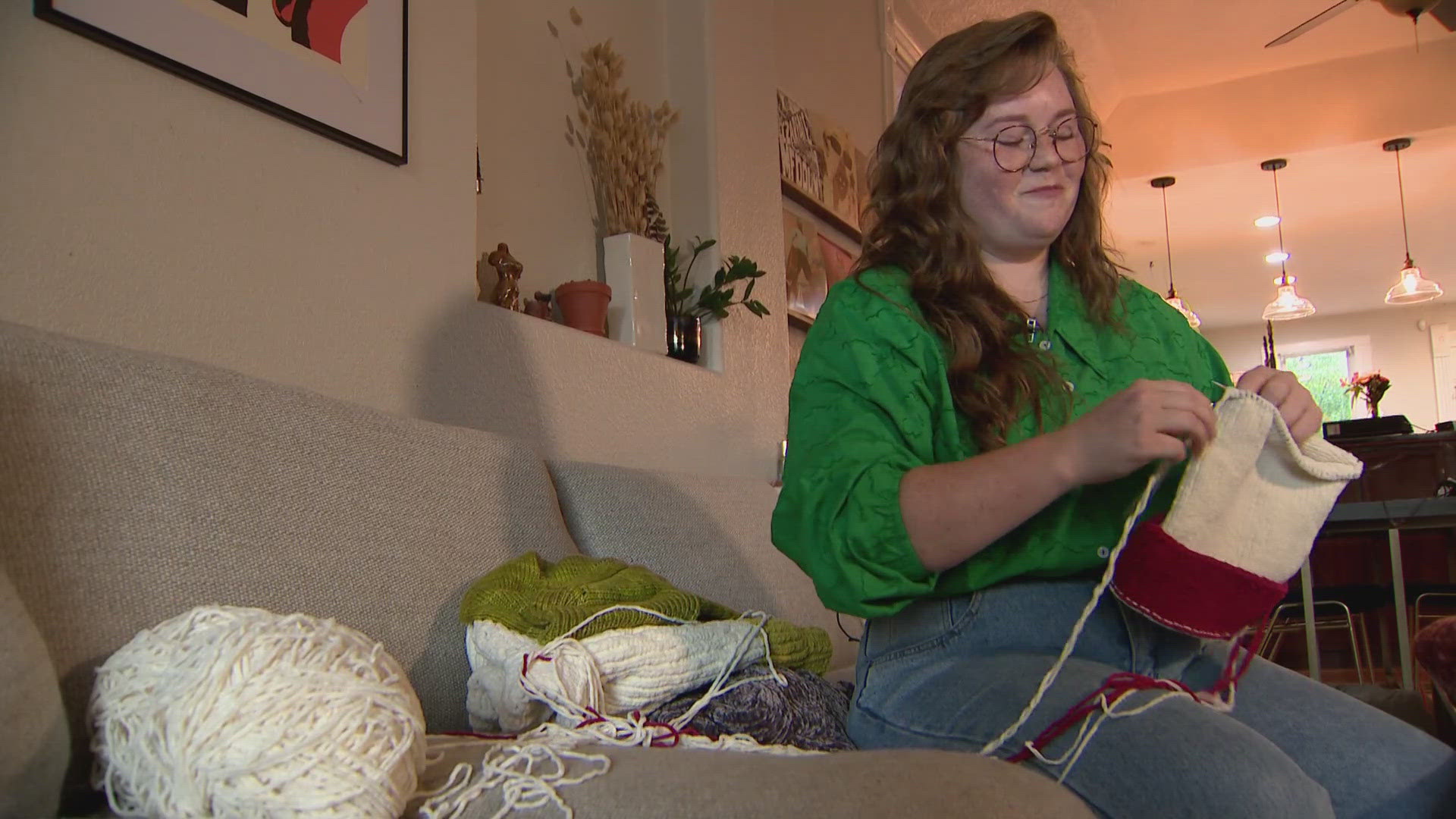 Maddie Kremer, a Denver woman, is hoping to reunited with her sweaters she knitted by hand that she accidentally donated to the Goodwill.