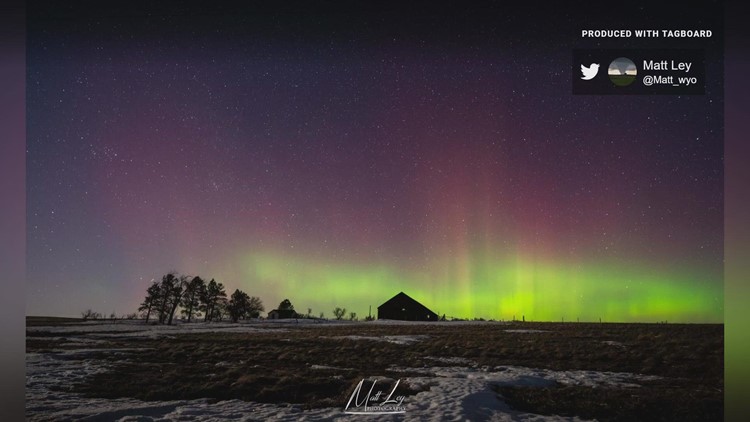 Aurora borealis spotted in northern Colorado