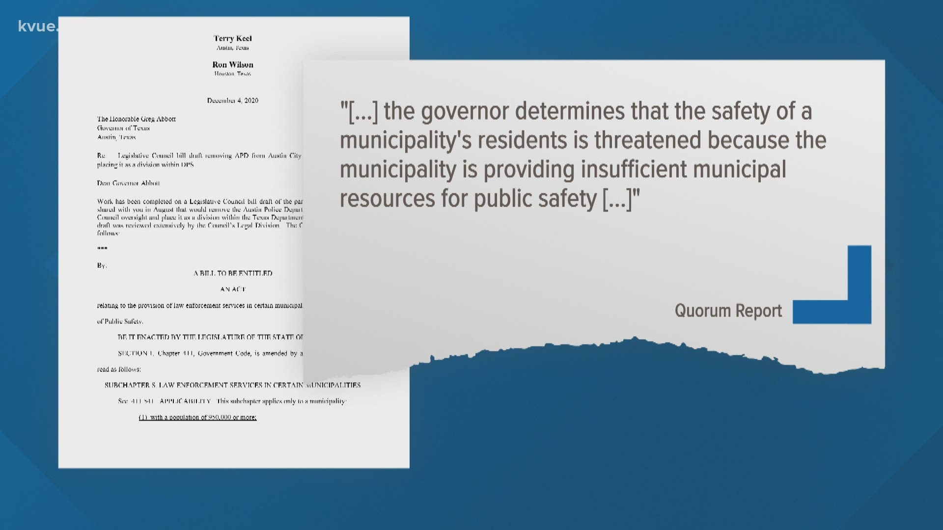 We're getting a better idea about a proposed law that would allow the Texas Department of Public Safety to take control of the Austin Police Department.