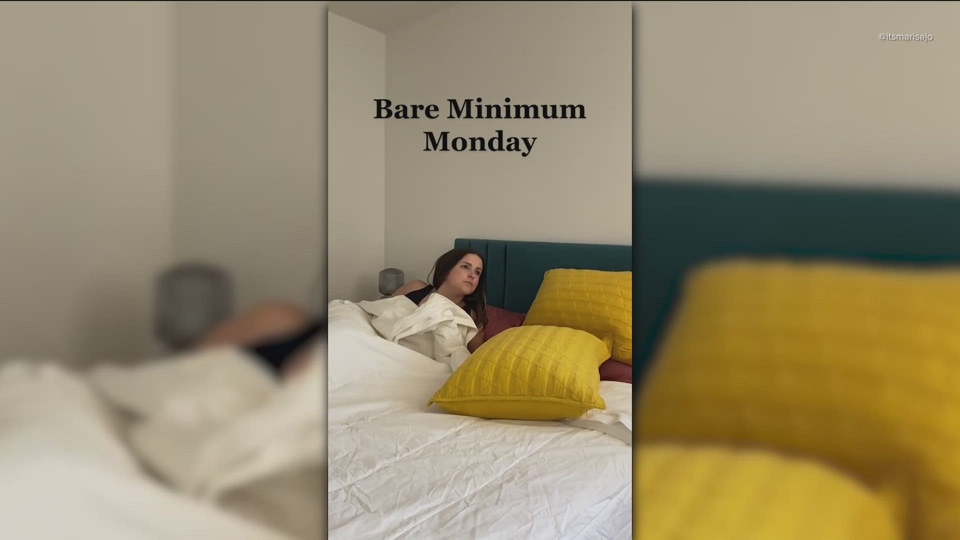 Created by TikTok Content Creator Marisa Jo, "Bare Minimum Monday" helps take the pressure off of the first day of the week.