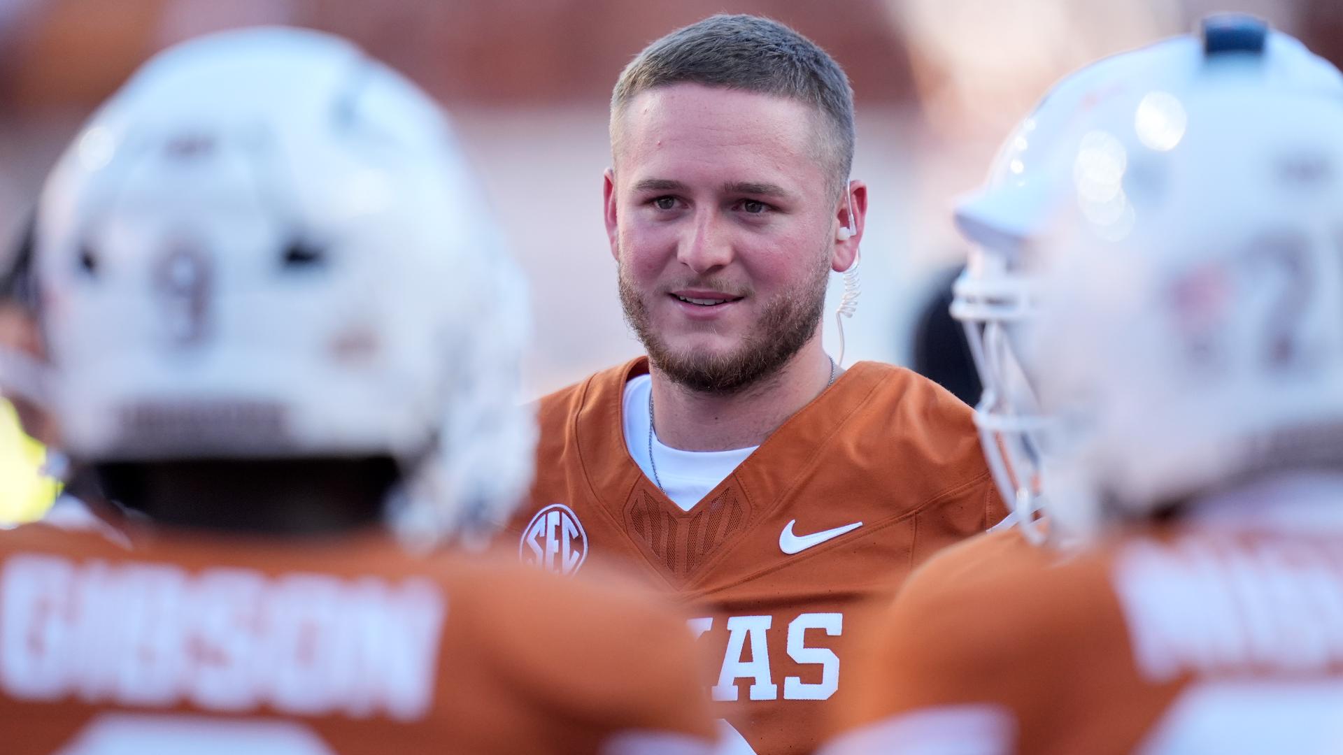 Ewers was listed as probable after missing the last two games with an abdomen injury sustained during the Longhorns' game against UTSA.