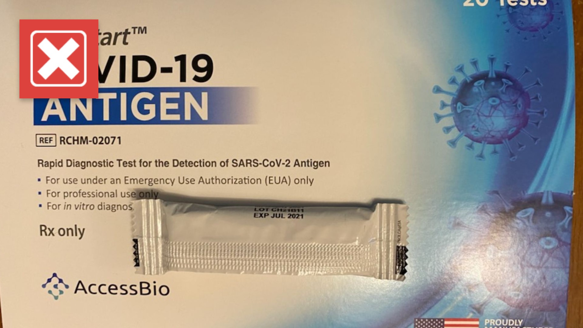 A KVUE viewer reached out after he said he received a test kit from Travis County with what appeared to be an expired date.