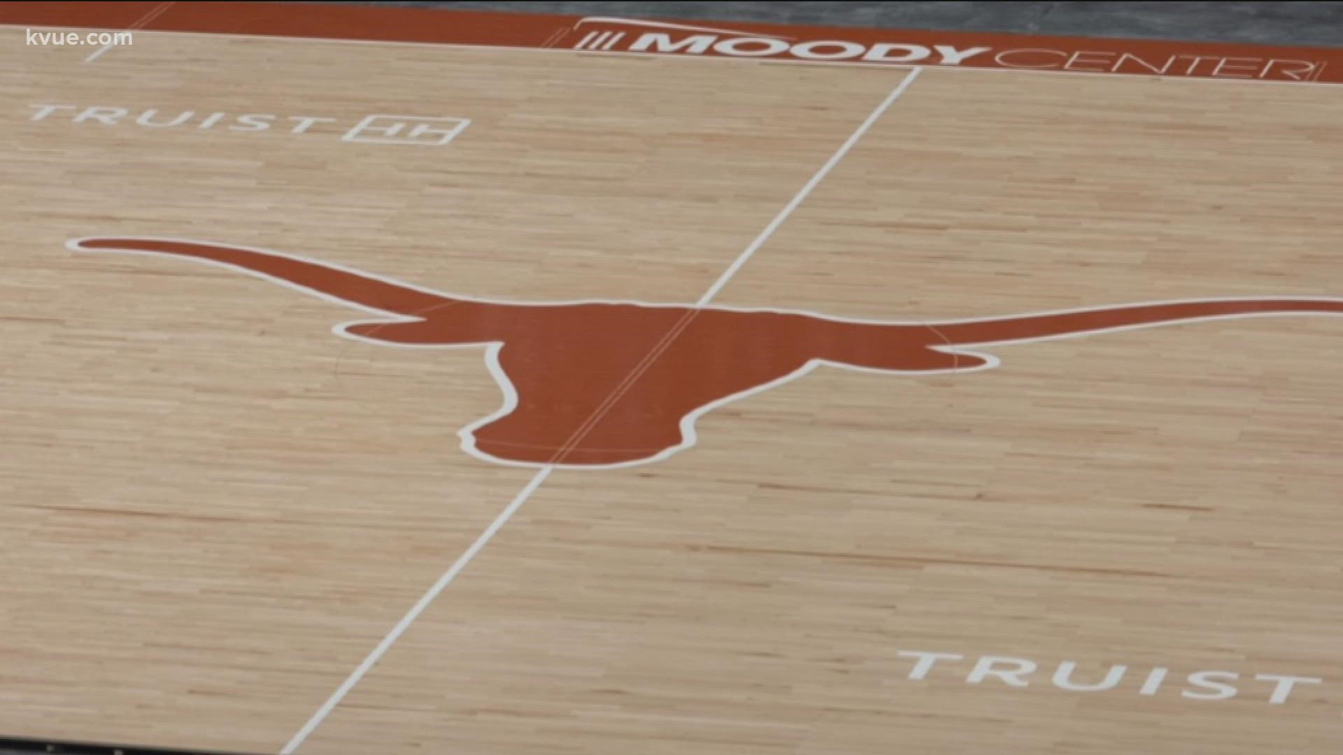 The Longhorns basketball teams will play their inaugural game at the center this fall.