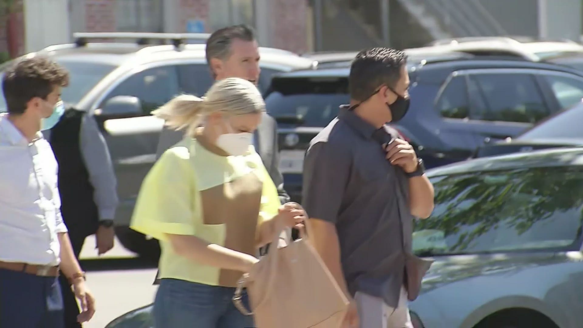 A man has been arrested on suspicion of assaulting Newsom during his visit to downtown Oakland, authorities said Friday, June 18.