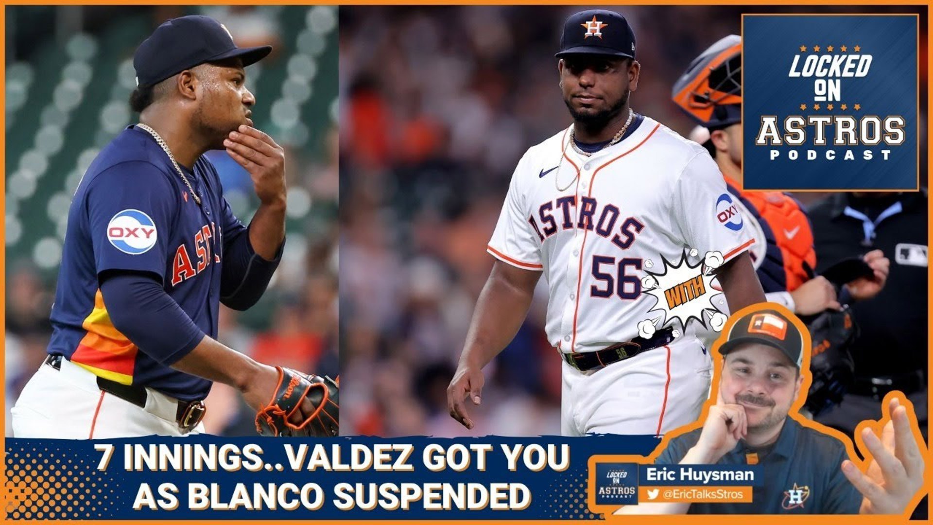 Astros win behind Valdez in the wake of Blanco's suspension