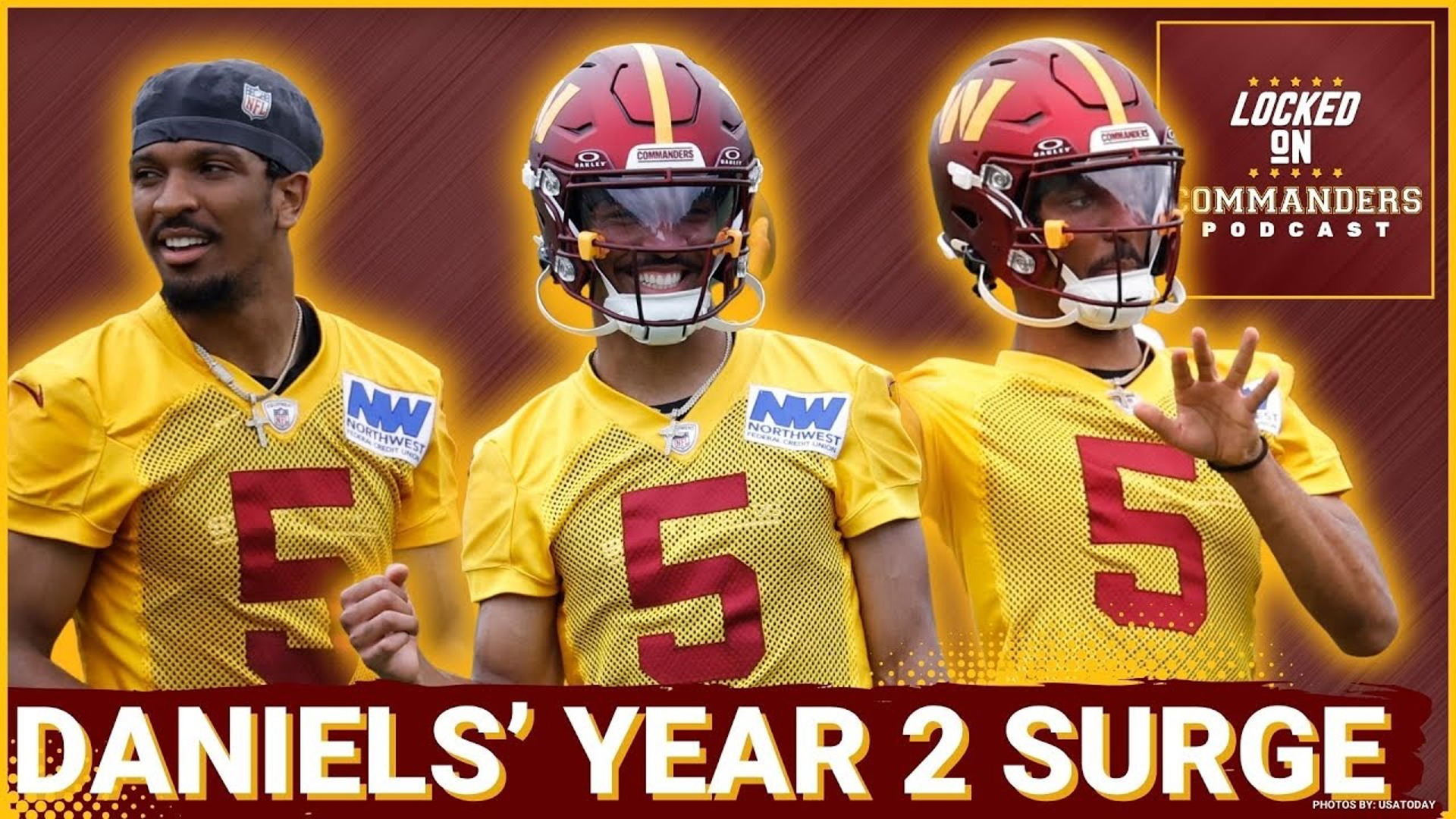 Jayden Daniels is already taking control at Commanders OTAs — here’s what stood out from practice, who’s missing, and what it means going forward.