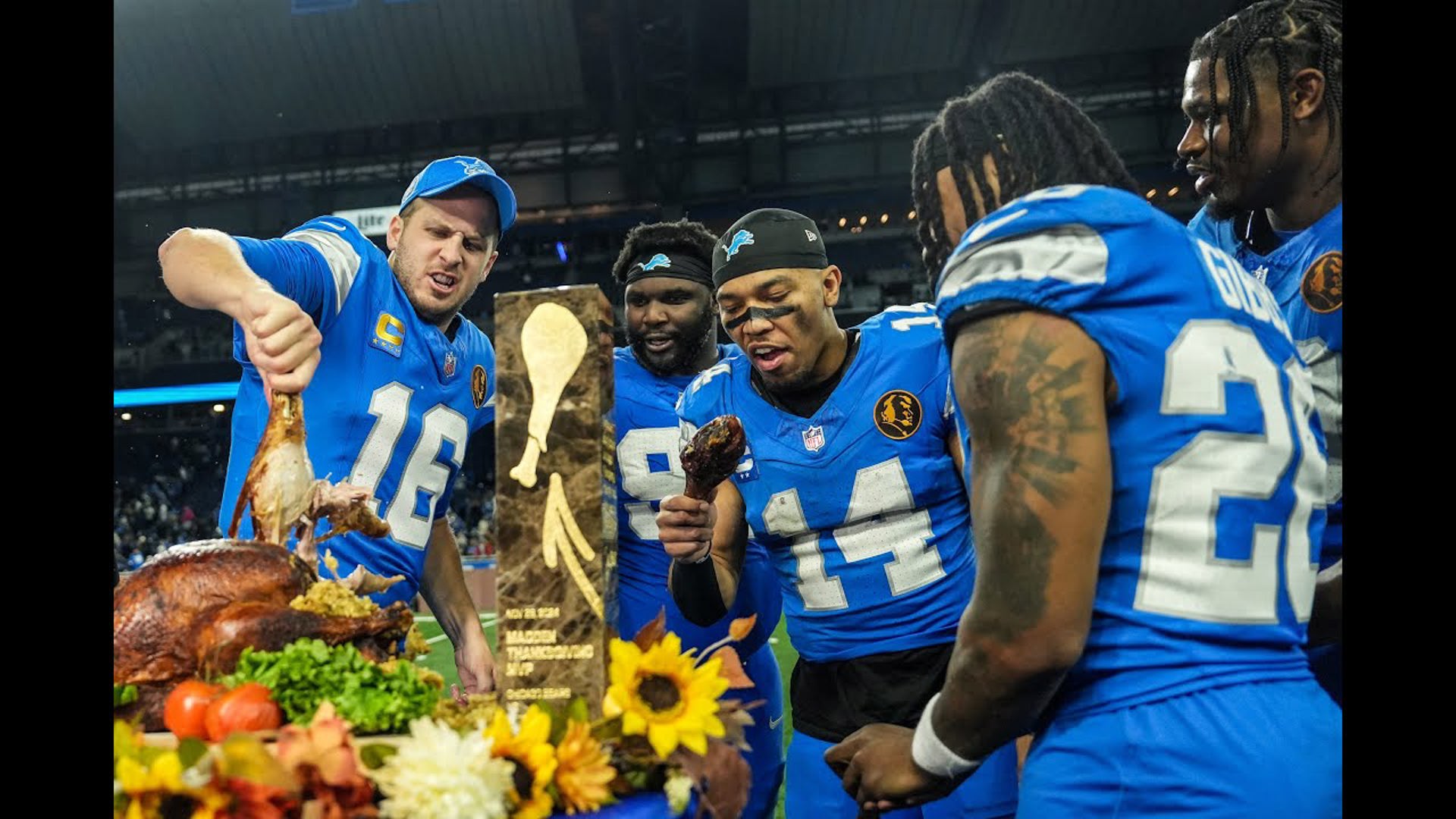 A win is a win. Detroit Lions survive on Thanksgiving 23-20