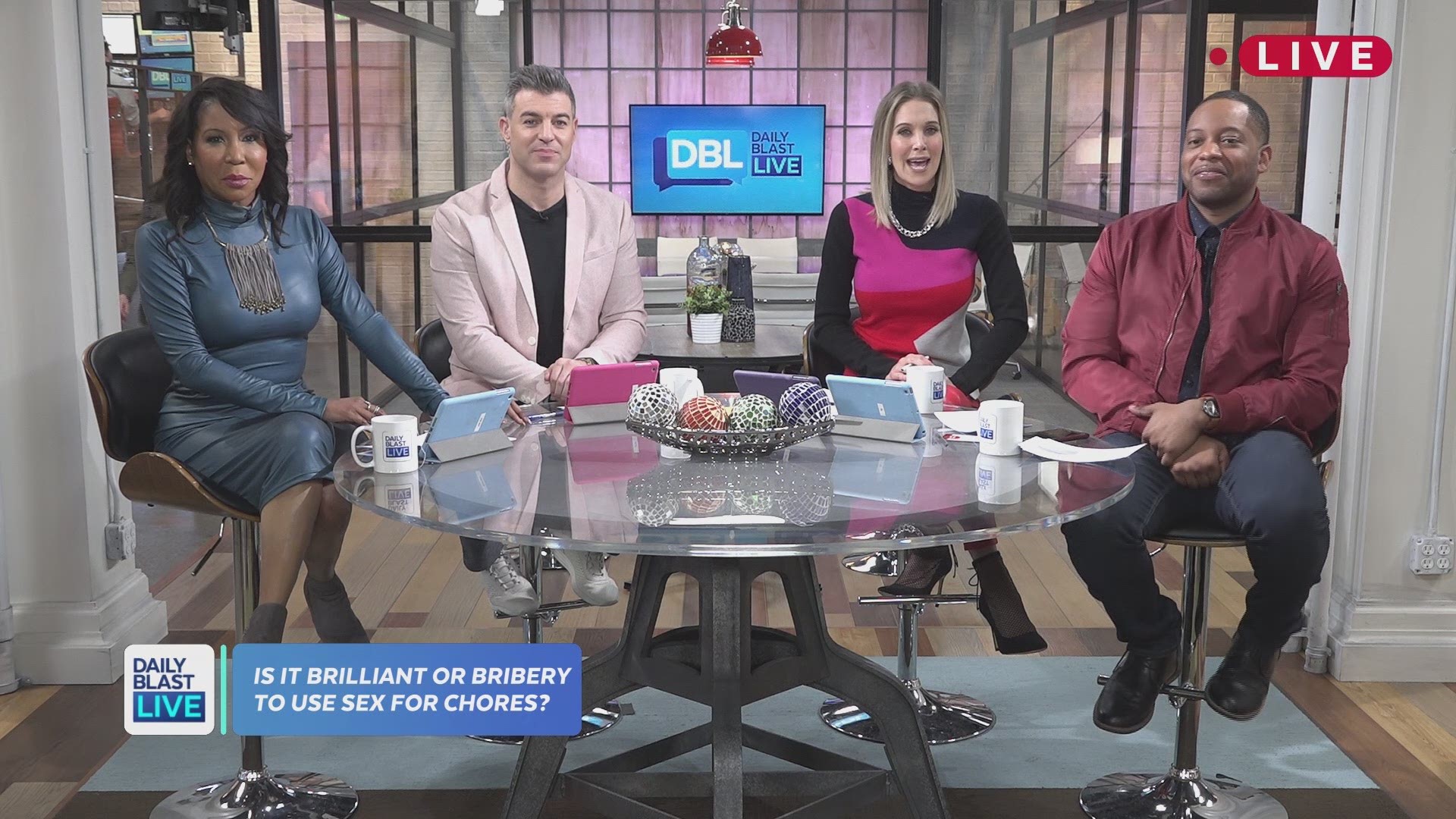 Daily Blast LIVE Asks the Viewers if Trading Sex for Household Chores is  Acceptable