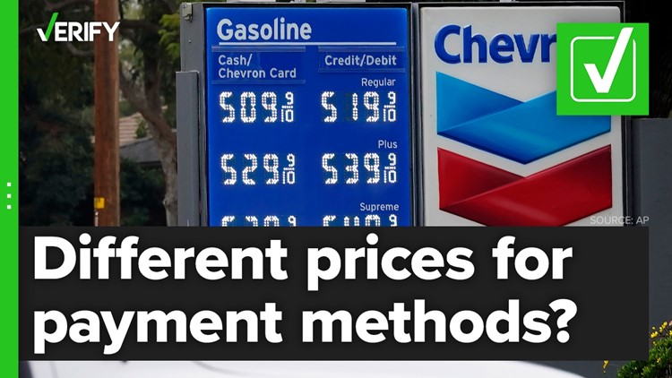 Fact-checking if gas stations can charge different prices for different payment methods