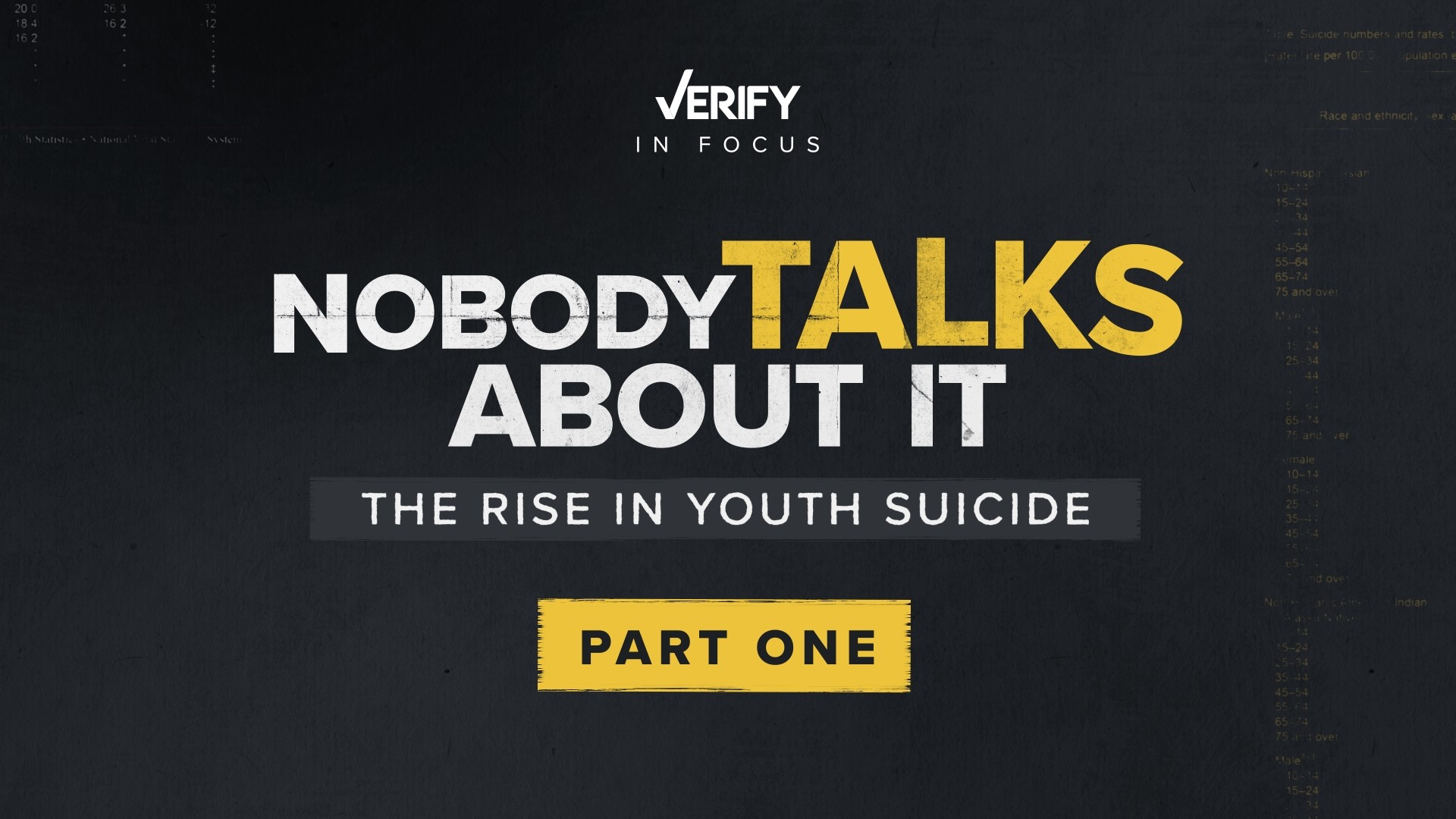 In part one, we talk to parents who lost their children to suicide and present evidence that the U.S. youth suicide rate has been on the rise for the last decade.