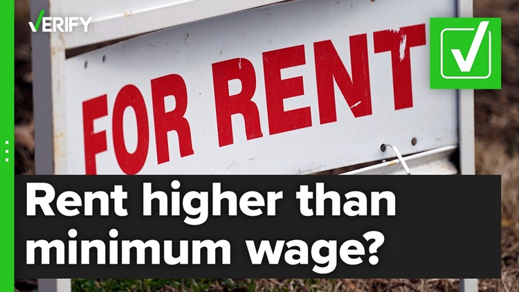 Rent higher than federal minimum wage