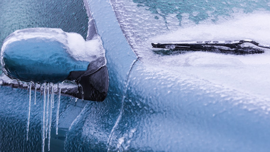 Frozen car door, how to get it unstuck