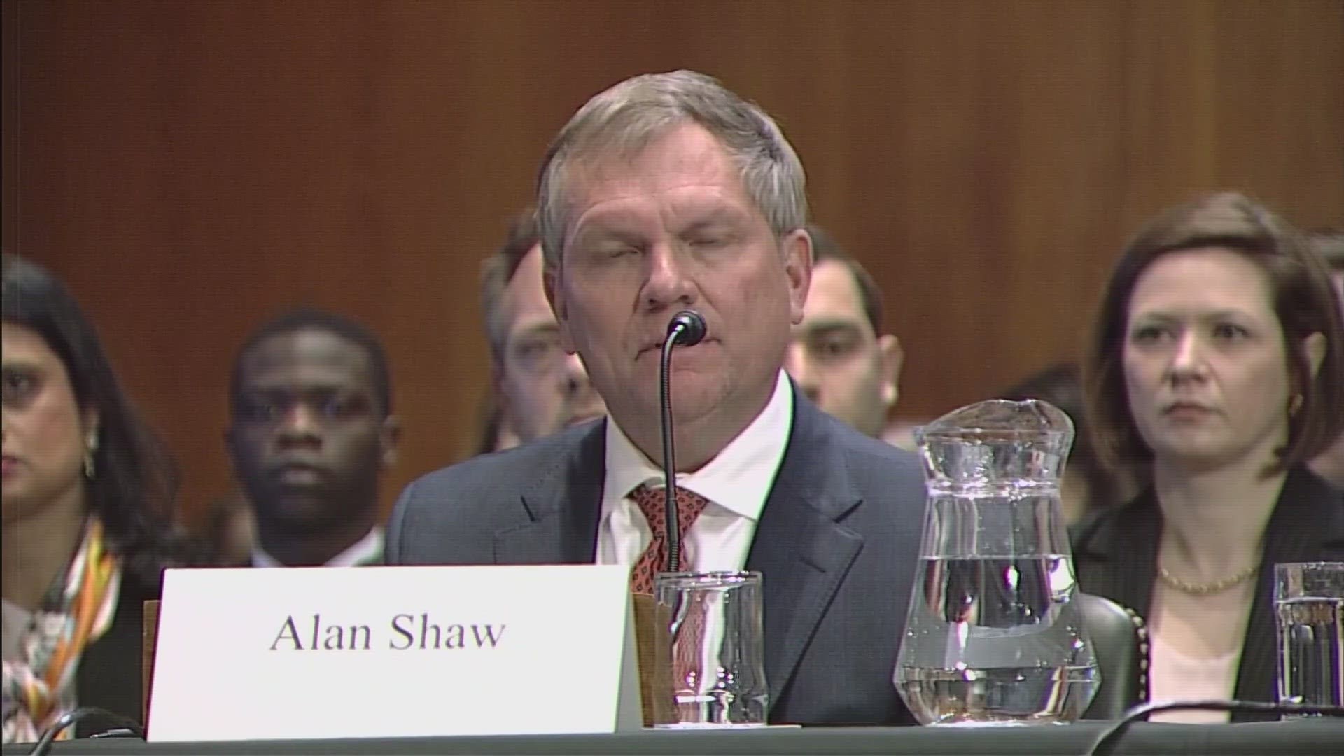 Norfolk Southern's CEO apologized before Congress on Thursday and pledged millions of dollars to help East Palestine, Ohio.