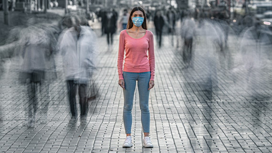 Can an unvaccinated person not mask without risk to others?