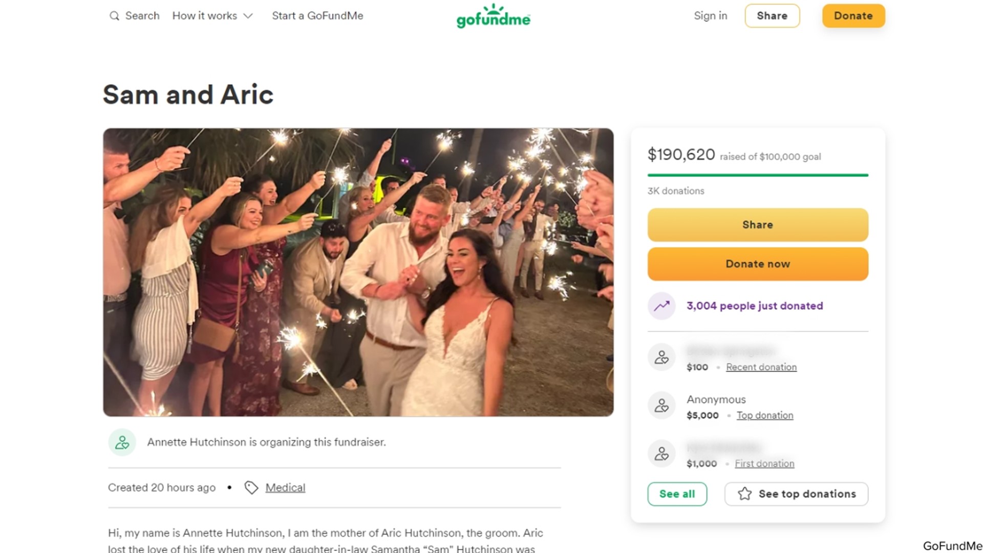 Bride killed, husband critically hurt in DUI crash after wedding ...