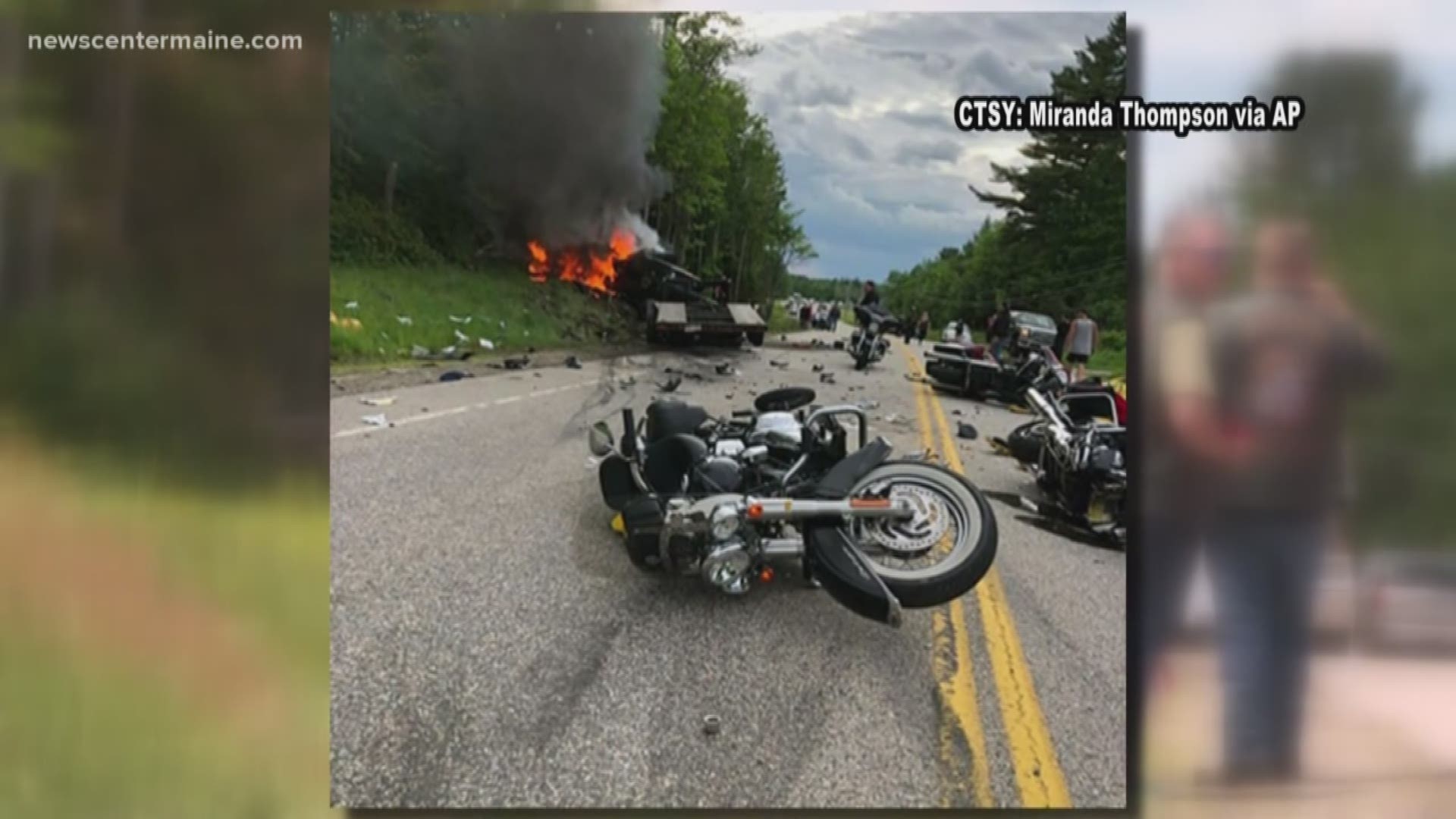 Driver with record charged with 7 homicides in N.H. motorcycle crash