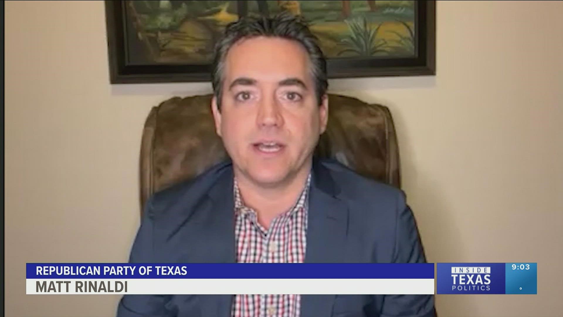 Matt Rinaldi says the GOP has a chance to win three south Texas Congressional Districts.