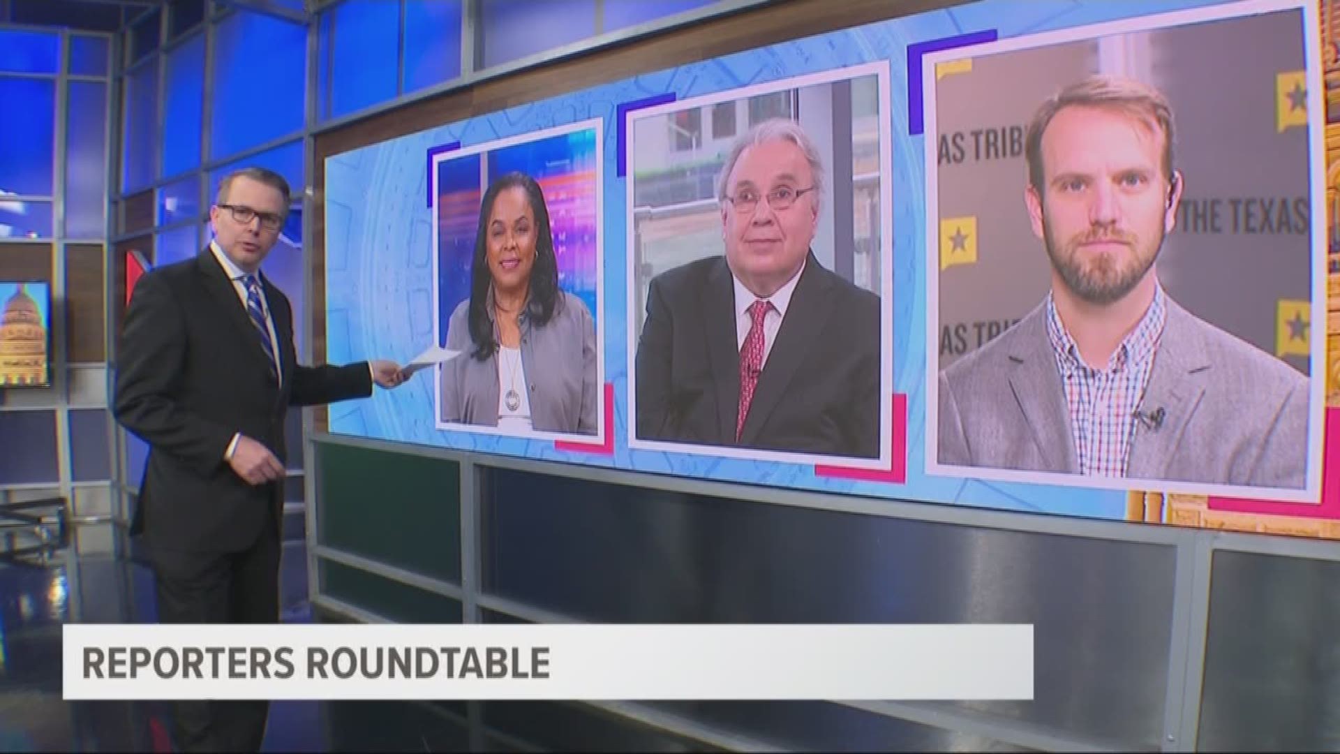 Matthew Watkin, Bud Kennedy, and Berna Dean Steptoe, WFAA's political producer, joined host Jason Whitely to talk about the increased political interest in Texas.