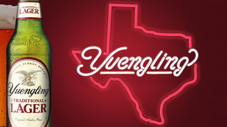 Here's when you'll be able to buy Yuengling in Texas, after beer company's historic westward expansion