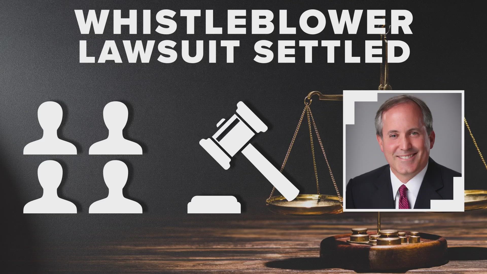 The lawsuit against Paxton accused him of firing the former employees after they alleged Paxton committed criminal acts, according to past court filings.