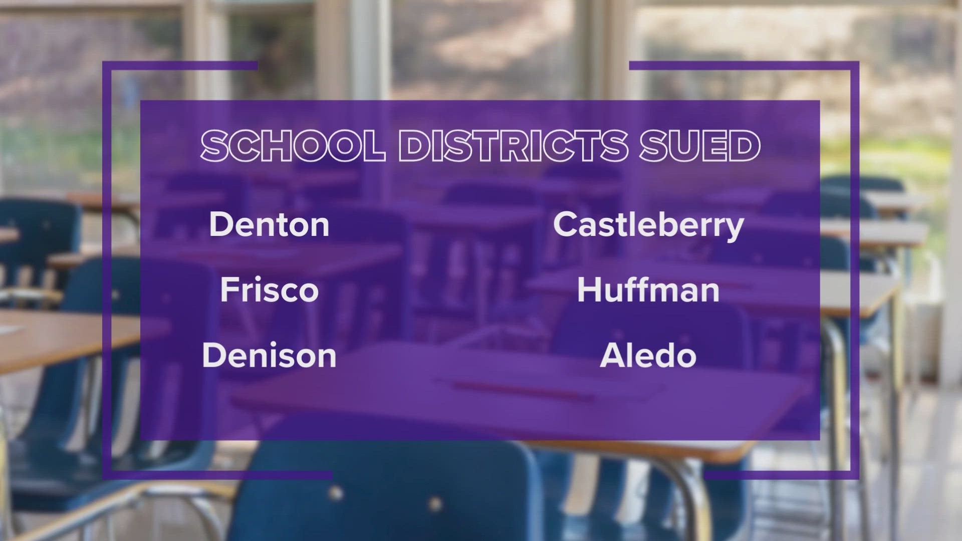 Five North Texas school districts are now being sued by Paxton over electioneering claims.